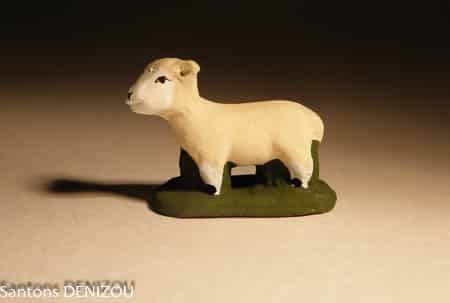 Santon mouton debout pour 4 cm