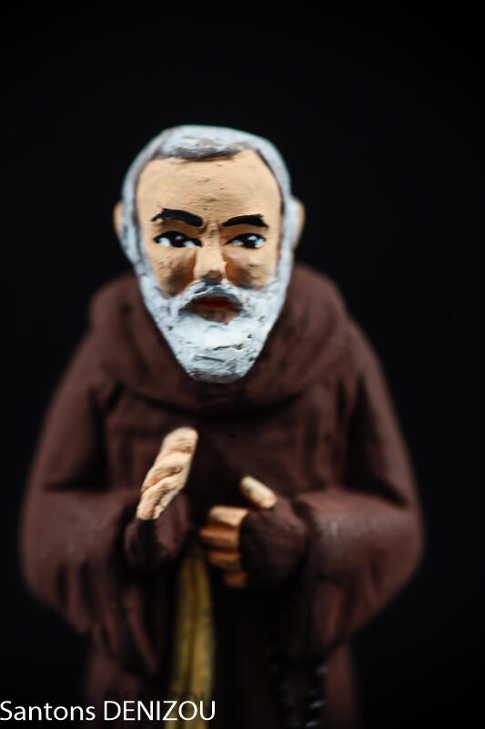 santon de Padre Pio en 7cm
