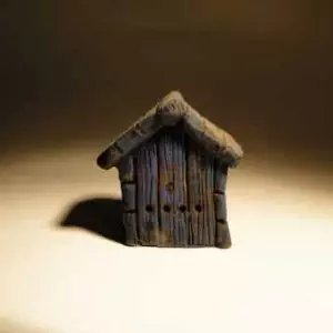 Ruche en forme de maison pour santons de 7 et 9 cm