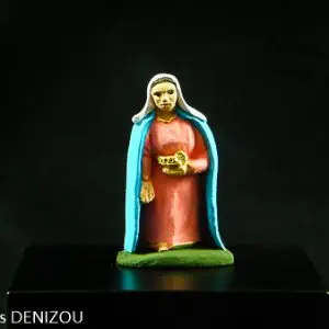 Marie debout de 4cm pour crèche blanche