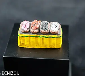 Etal de poissonnerie pour santon de 4cm