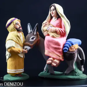 santon de Joseph en 7cm pour la fuite en Egypte