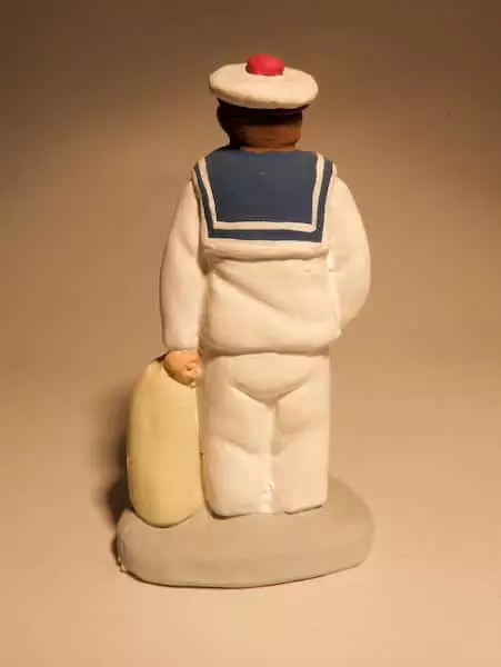 Marine en tenue de sortie Blanche en 7 cm