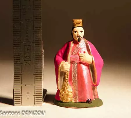 Santon Roi oriental en 4 cm