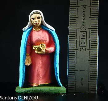 Marie debout de 4cm pour crèche blanche